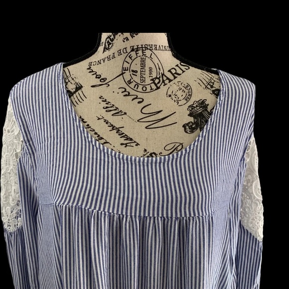 * Lane Bryant women’s 18/20 stripe Blouse - Picture 2 of 10